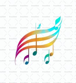 Abstrakte Musiknoten